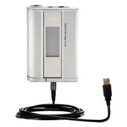 Gomadic Classic Straight USB Cable for the Samsung Yepp YP-35H with Power Hot Sync and Charge capabilities -