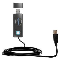 Gomadic Classic Straight USB Cable for the Sandisk Sansa Express with Power Hot Sync and Charge capabilities