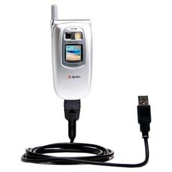 Gomadic Classic Straight USB Cable for the Sanyo SCP-5300 with Power Hot Sync and Charge capabilities - Goma