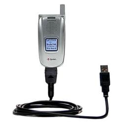 Gomadic Classic Straight USB Cable for the Sanyo SCP-5400 with Power Hot Sync and Charge capabilities - Goma