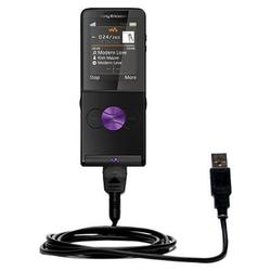 Gomadic Classic Straight USB Cable for the Sony Ericsson W350a with Power Hot Sync and Charge capabilities -
