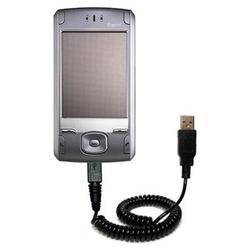 Gomadic Coiled USB Cable for the Dopod 838 with Power Hot Sync and Charge capabilities - Brand w/ Ti