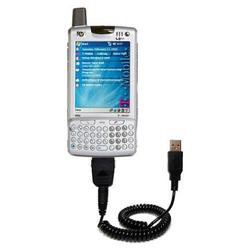 Gomadic Coiled USB Cable for the HP iPAQ hw6500 with Power Hot Sync and Charge capabilities - Brand