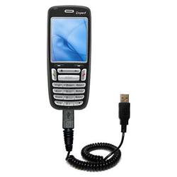 Gomadic Coiled USB Cable for the Krome iQ700 with Power Hot Sync and Charge capabilities - Brand w/