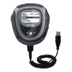 Gomadic Coiled USB Cable for the Memorex MMP8567 with Power Hot Sync and Charge capabilities - Brand
