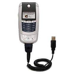 Gomadic Coiled USB Cable for the Motorola A780 with Power Hot Sync and Charge capabilities - Brand w