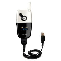 Gomadic Coiled USB Cable for the Motorola V872 with Power Hot Sync and Charge capabilities - Brand w