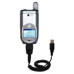 Gomadic Coiled USB Cable for the Nextel i930 with Power Hot Sync and Charge capabilities - Brand w/