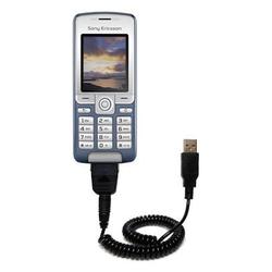 Gomadic Coiled USB Cable for the Sony Ericsson K310i with Power Hot Sync and Charge capabilities - B