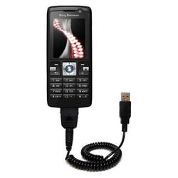 Gomadic Coiled USB Cable for the Sony Ericsson K610i with Power Hot Sync and Charge capabilities - B