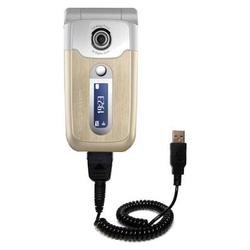 Gomadic Coiled USB Cable for the Sony Ericsson Z710i with Power Hot Sync and Charge capabilities - B