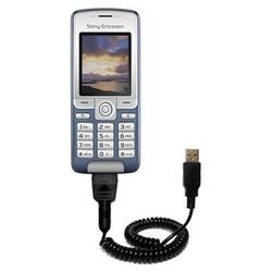 Gomadic Coiled USB Cable for the Sony Ericsson k310a with Power Hot Sync and Charge capabilities - B