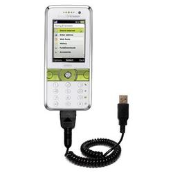 Gomadic Coiled USB Cable for the Sony Ericsson k660i with Power Hot Sync and Charge capabilities - B