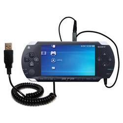 Gomadic Coiled USB Cable for the Sony PSP with Power Hot Sync and Charge capabilities - Brand w/ Tip