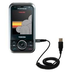 Gomadic Coiled USB Cable for the Toshiba G500 with Power Hot Sync and Charge capabilities - Brand w/