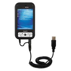 Gomadic Coiled USB Cable for the Verizon XV6700 with Power Hot Sync and Charge capabilities - Brand