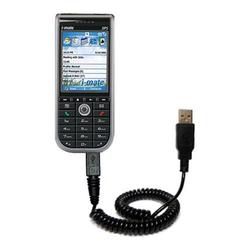 Gomadic Coiled USB Cable for the i-Mate SP5 with Power Hot Sync and Charge capabilities - Brand w/ T