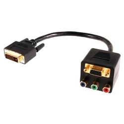 IGM DVI Male To VGA Female RGB YPbPr Female Y Splitter Adapter Cable Passive Non-Powered