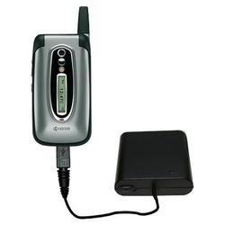 Gomadic Emergency AA Battery Charge Extender for the Kyocera Candid - Brand w/ TipExchange Technolog