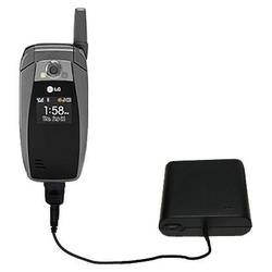 Gomadic Emergency AA Battery Charge Extender for the LG AX355 - Brand w/ TipExchange Technology