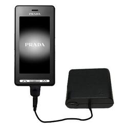 Gomadic Emergency AA Battery Charge Extender for the LG KE850 Prada - Brand w/ TipExchange Technolog