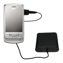 Gomadic Emergency AA Battery Charge Extender for the LG KG970 Shine - Brand w/ TipExchange Technolog
