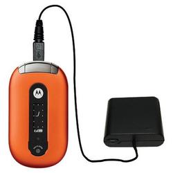 Gomadic Emergency AA Battery Charge Extender for the Motorola PEBL U6 - Brand w/ TipExchange Technol