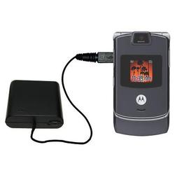 Gomadic Emergency AA Battery Charge Extender for the Motorola RAZR V3c - Brand w/ TipExchange Techno