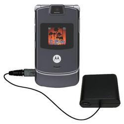 Gomadic Emergency AA Battery Charge Extender for the Motorola RAZR V3m - Brand w/ TipExchange Techno