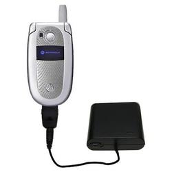 Gomadic Emergency AA Battery Charge Extender for the Motorola V500 - Brand w/ TipExchange Technology