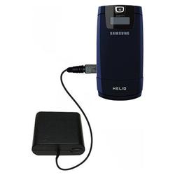 Gomadic Emergency AA Battery Charge Extender for the Samsung Helio Fin - Brand w/ TipExchange Techno