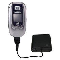 Gomadic Emergency AA Battery Charge Extender for the Samsung SGH-E360 - Brand w/ TipExchange Technol