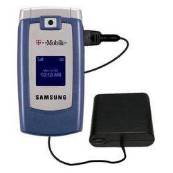 Gomadic Emergency AA Battery Charge Extender for the Samsung SGH-T409 - Brand w/ TipExchange Technol