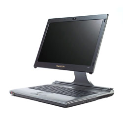 FLYBOOK Flybook VM Business Notebook -BLACK with 12.1 extendible screen with Swivel hinge. Intel Core 2 Duo ULV U7600 Processor-2GB SO-DIMM DDR2-RAM, 80GB HDD, DVD-R/C