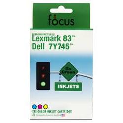 Focus Ink Reman Dell Color Ink Cartridge - Replaces 7Y745 / X0504