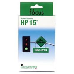 Focus Ink Reman HP 15 (C6615A) Black Inkjet Cartridge