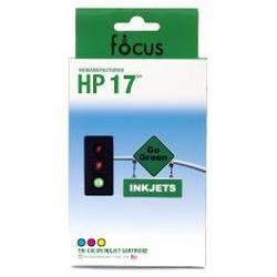 Focus Ink Reman HP 17 (C6625AN) Tri-Color Inkjet Cartridge