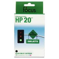 Focus Ink Reman HP 20 (C6614DN) Black Inkjet Cartridge