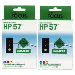 Focus Ink Reman HP 57 Valu 2-pack: 2 color