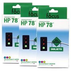 Focus Ink Reman HP 78 Valu 3-pack: 3 color