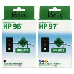 Focus Ink Reman HP 96 & 97 Valu 2-pack: 1 black & 1 color