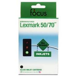Focus Ink Reman Lexmark 70 (12A1970) Black Inkjet Cartridge