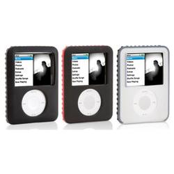 GRIFFIN TECHNOLOGY Griffin FlexGrip Multimedia Player Skin for iPod Nano - Silicone - Red, Clear, Black