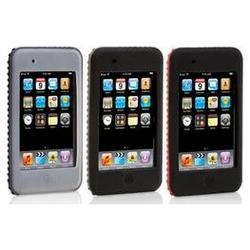 GRIFFIN TECHNOLOGY Griffin FlexGrip Multimedia Player Skin for iPod Touch - Silicone - Black, Red, Clear
