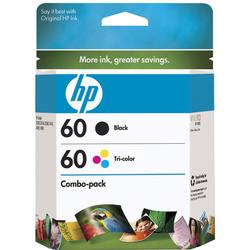 HEWLETT PACKARD HP No.60 Black/Tricolor Ink Cartridge For D2530, D2500 and F4200 Machines - Black, Color