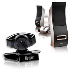 HERCULES Hercules XPS 2.0 Lounge Speaker & Dualpix Exchange Webcam