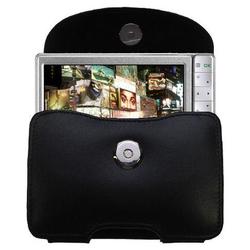 Gomadic Horizontal Leather Case with Belt Clip/Loop for the Archos 605 WiFi