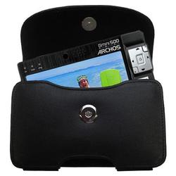 Gomadic Horizontal Leather Case with Belt Clip/Loop for the Archos Gmini 500