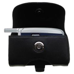Gomadic Horizontal Leather Case with Belt Clip/Loop for the Audiovox CDM 8610VM