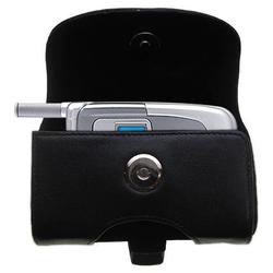 Gomadic Horizontal Leather Case with Belt Clip/Loop for the Audiovox CDM 8615CS